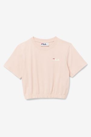 FILA Felicity Tee Shirts Rose / Red,Womens Clothing | CA.RXKIBM853